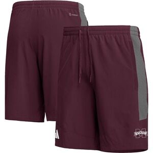 Adidas Mississippi State Bulldogs Shorts Size Large 9” Inseam Aeroready